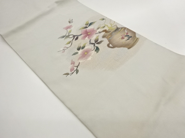 JAPANESE NAGOYA OBI / WOVEN FLOWER
